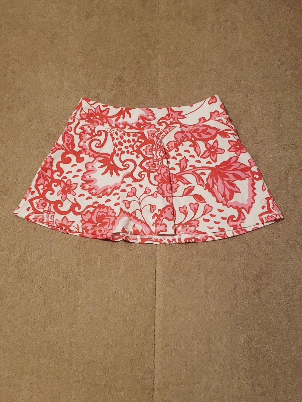 NWT Lily Pulitzer Women's Meryl Coconut Spicy Socialite Print Alia Skort